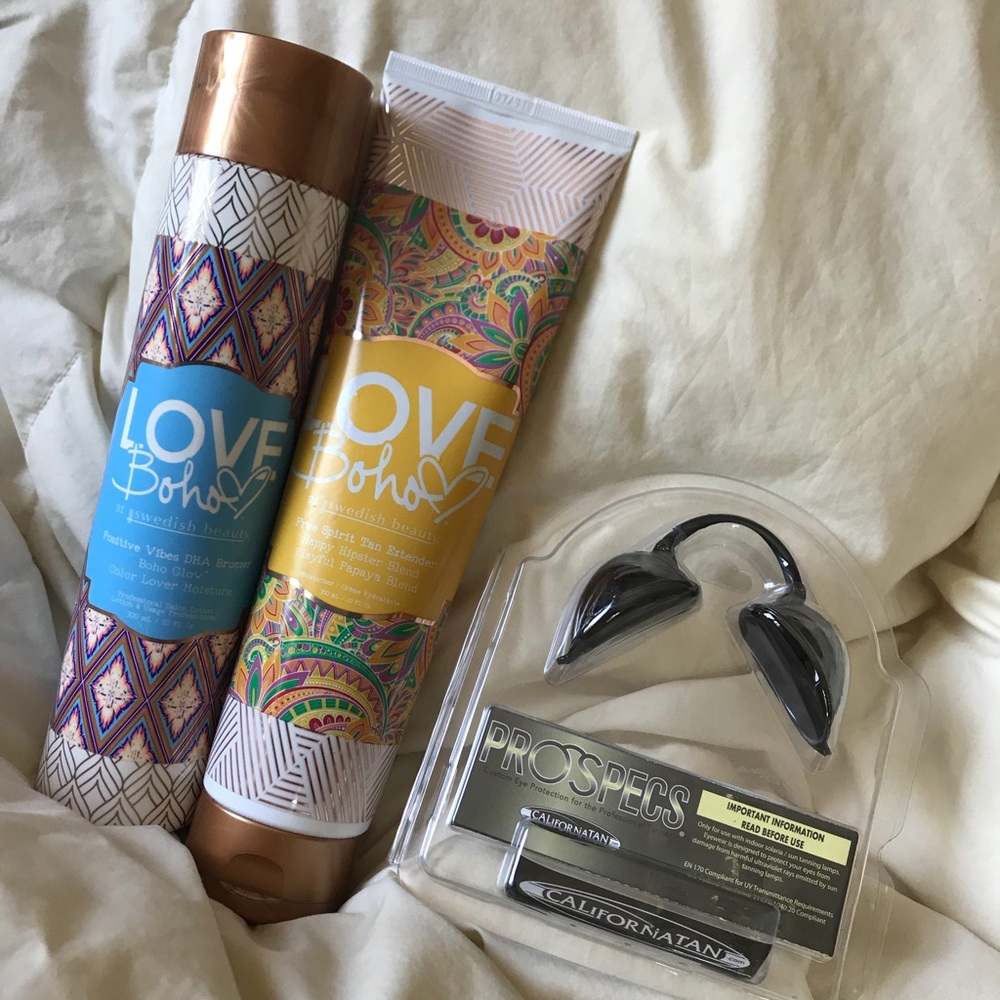 Suntan City bronzer tan extender & eyewear